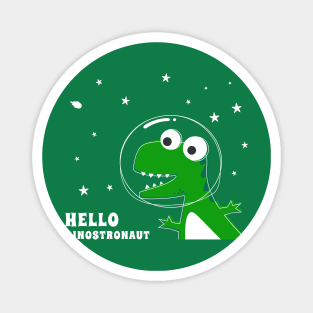 Cute Astronaut dinosaur. Magnet